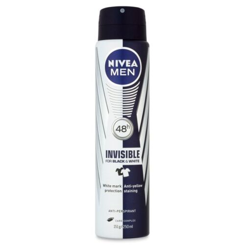 Nivea Deo Spray Men Invisible Black E White
